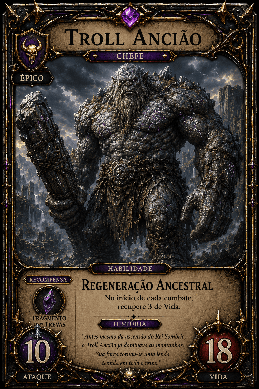 Carta do chefe Troll Ancião