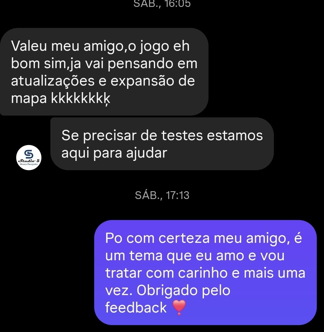 Depoimento sobre o jogo e expansão de mapa