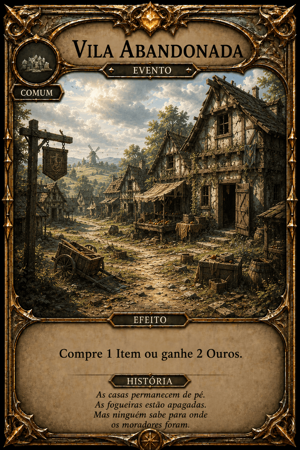 Carta Vila Abandonada — Evento
