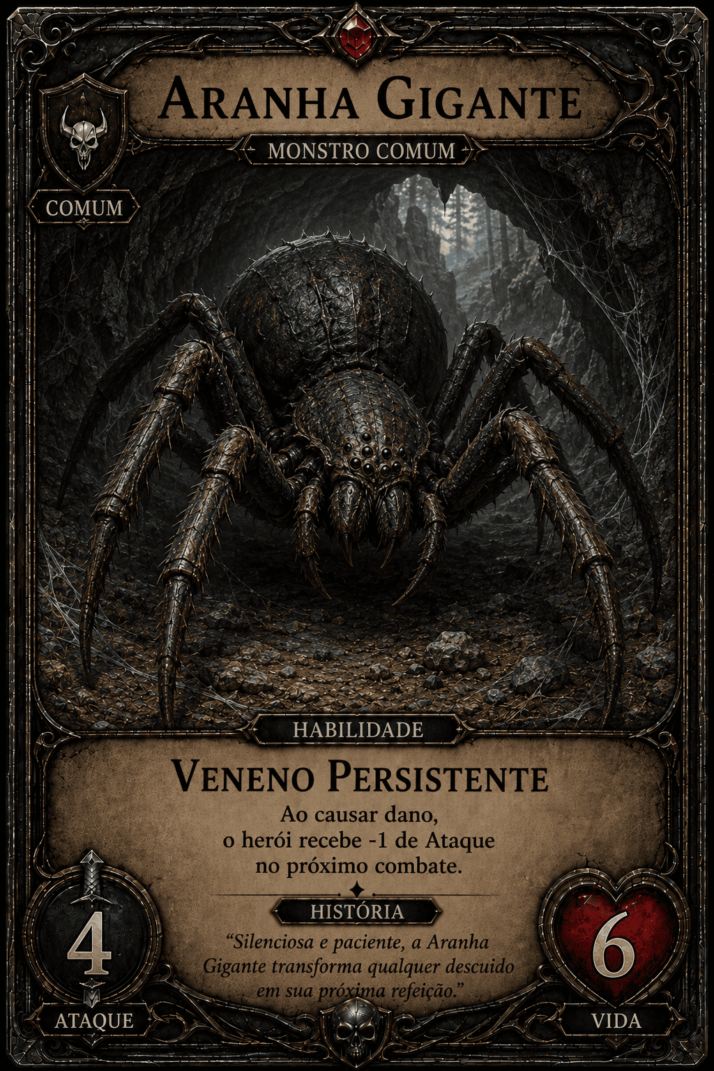 Carta Aranha Gigante